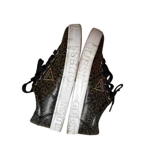 Guess shoes slip on womens shoes sz 7 gold brown sneakers dressy trendy - Picture 5 of 9